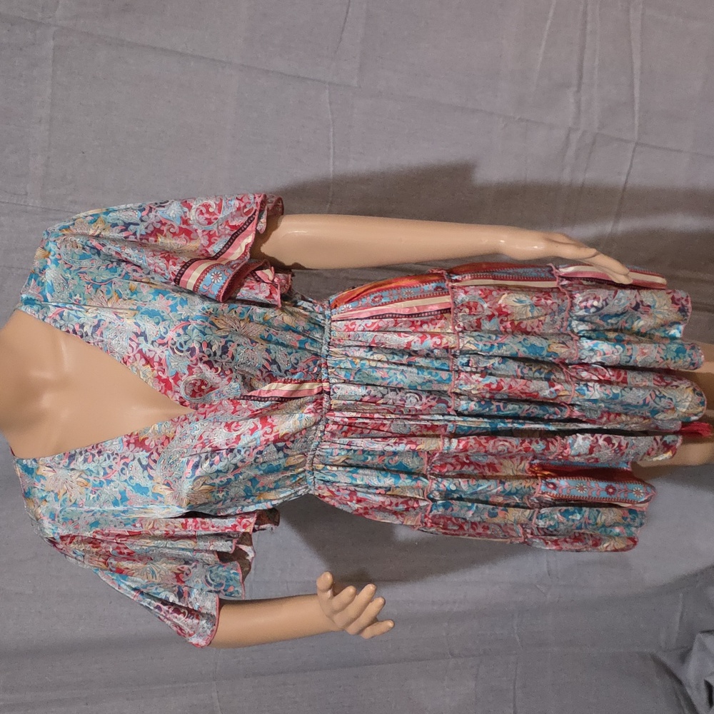 Karma Highway Floral Multicolor V-Neck Dress